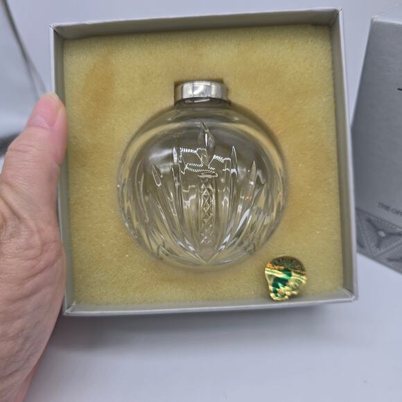 Waterford Crystal 2002 Hope for Healing Times Square Ball Ornament With Box - Picture 2 of 6